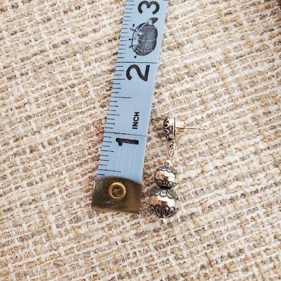 American West Sterling Silver Native Pearl Earrings - Picture 8 of 10